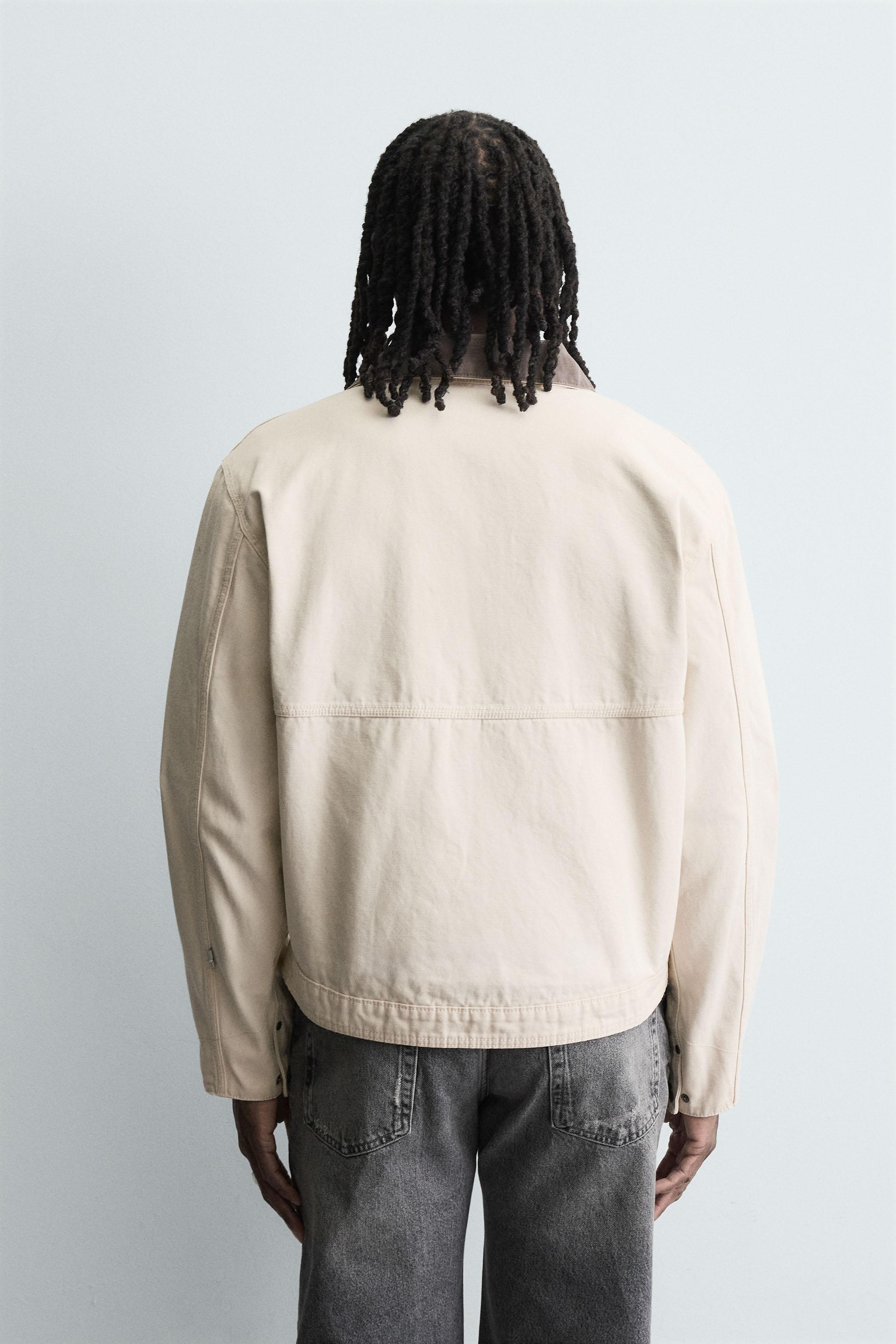 CONTRAST COLLAR JACKET